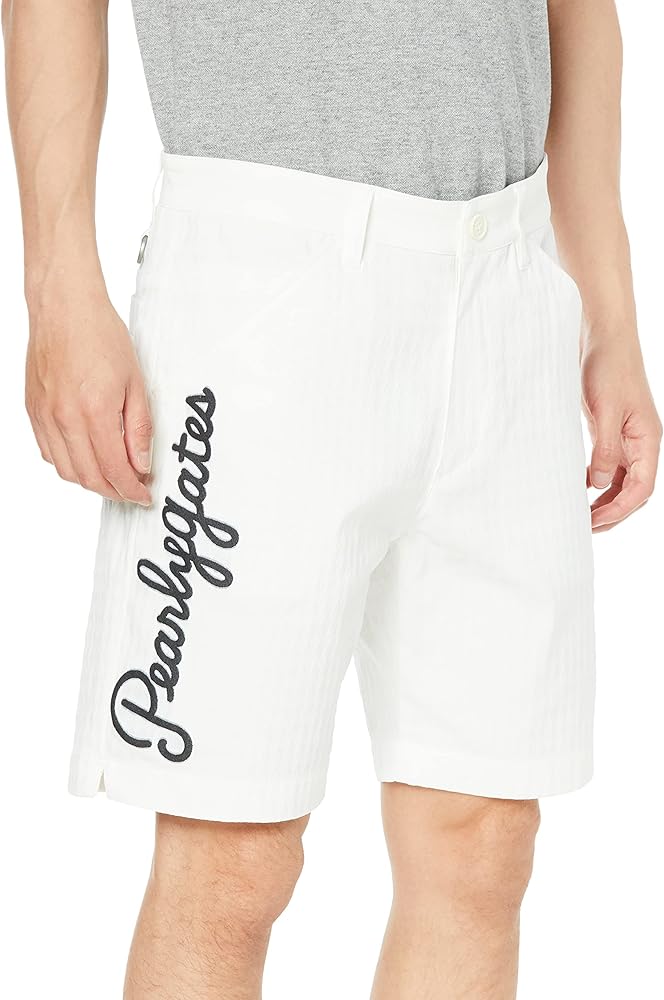 Amazon | [パーリーゲイツ] メンズ ショートパンツ PG筆記体ロゴ