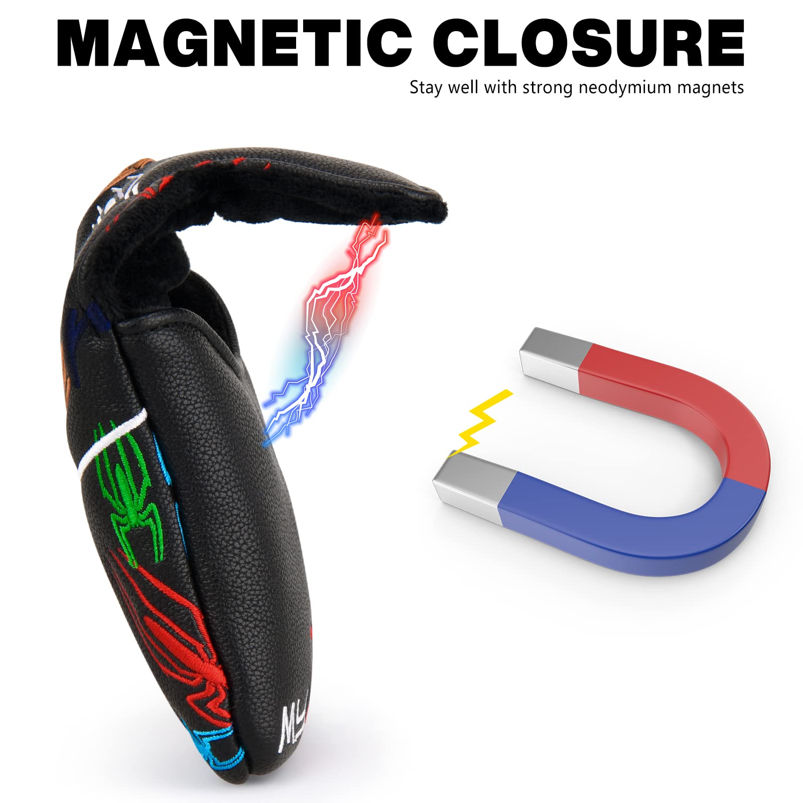 Amazon.co.jp: mytag ゴルフマレットパターヘッドカバー スパイダー