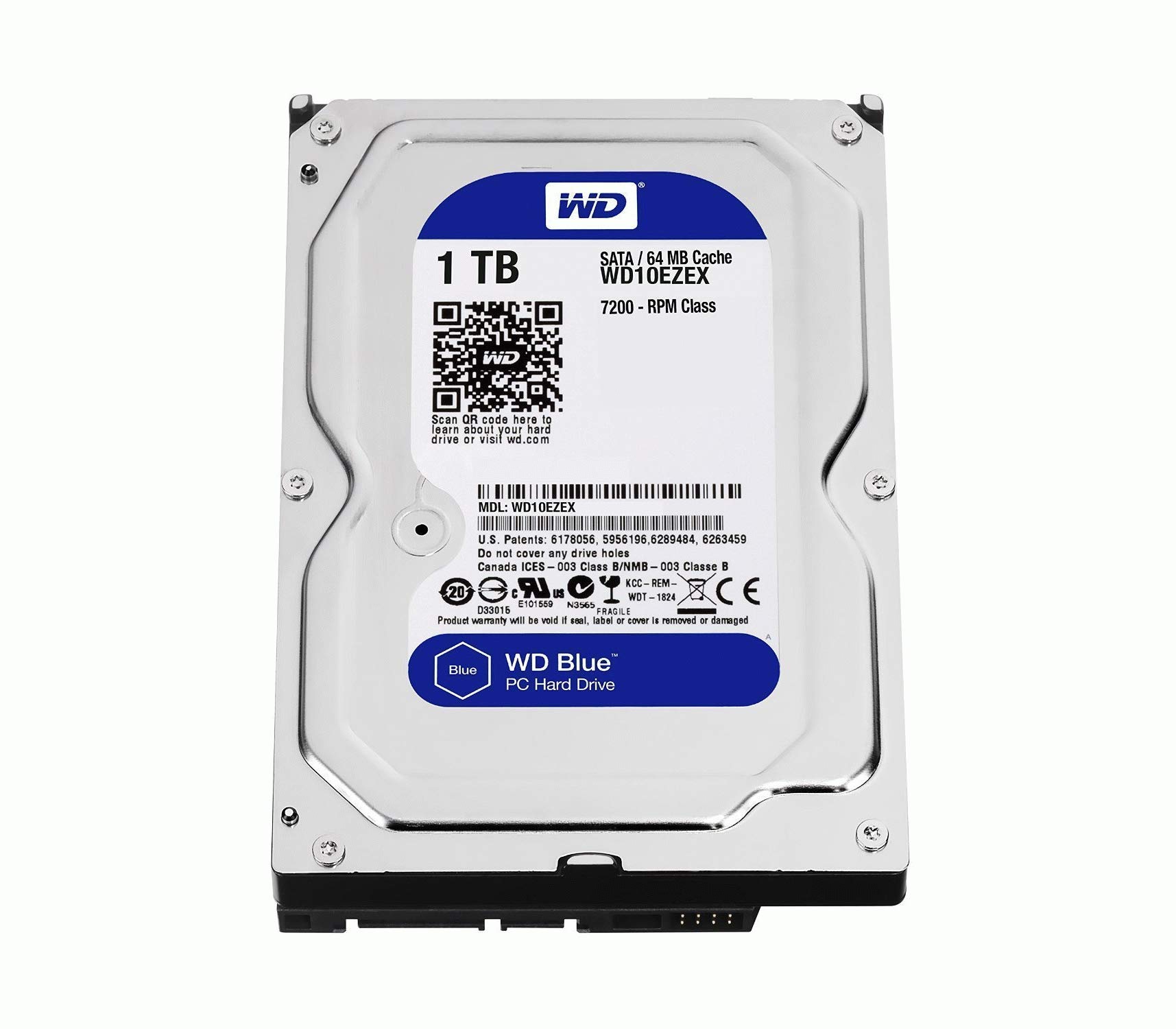 Amazon.com: Western Digital Blue WD10EZEX 1TB 3.5 inches SATA