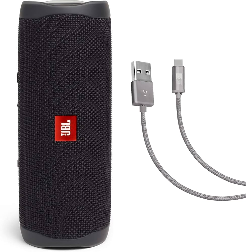 Amazon.co.jp: JBL Flip 5(ブラック) + ケースロジック編組USB Type-C