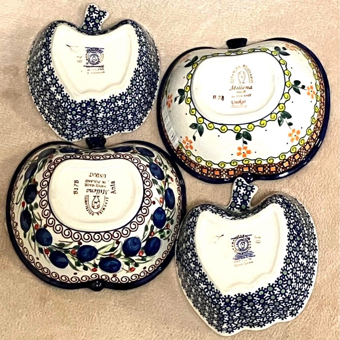 ポーリッシュポタリー ポーリッシュポタリー リンゴボウル 2点セット