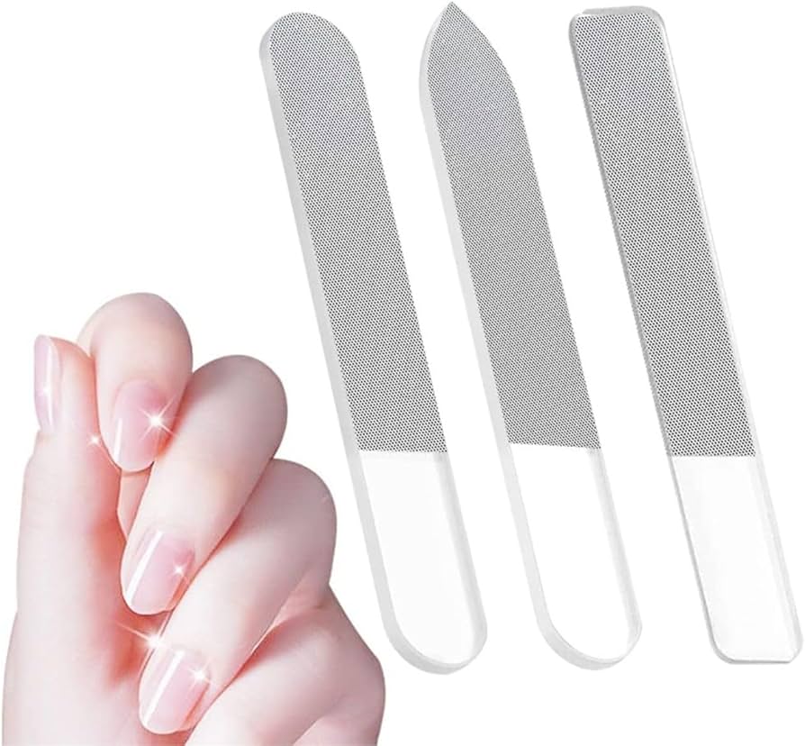 Amazon.co.jp: 【3個セット】 爪磨き 爪やすり ガラス製 ピカピカ 最新