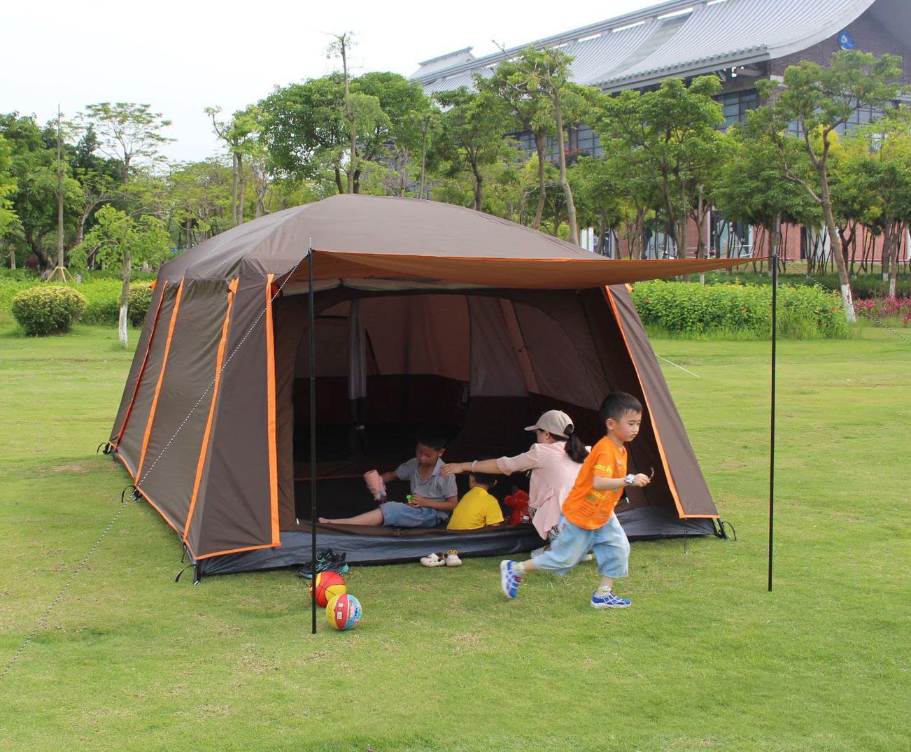 Amazon.co.jp: Fengzel Outdoor リビング+2ルーム付き 4-6人/8-12人用