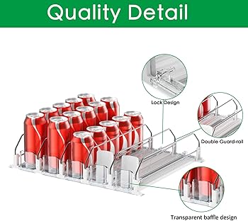 Amazon.com: Drink Organizer for Fridge-White Automatic Pusher