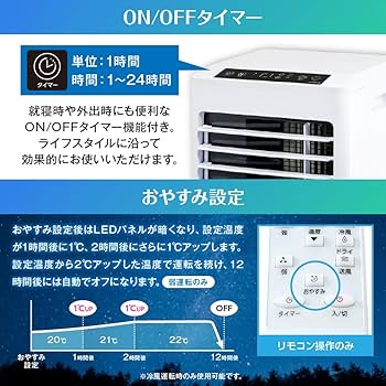 Amazon | スポットクーラー スポットエアコン 4.5/6/9畳 家庭用 衣類