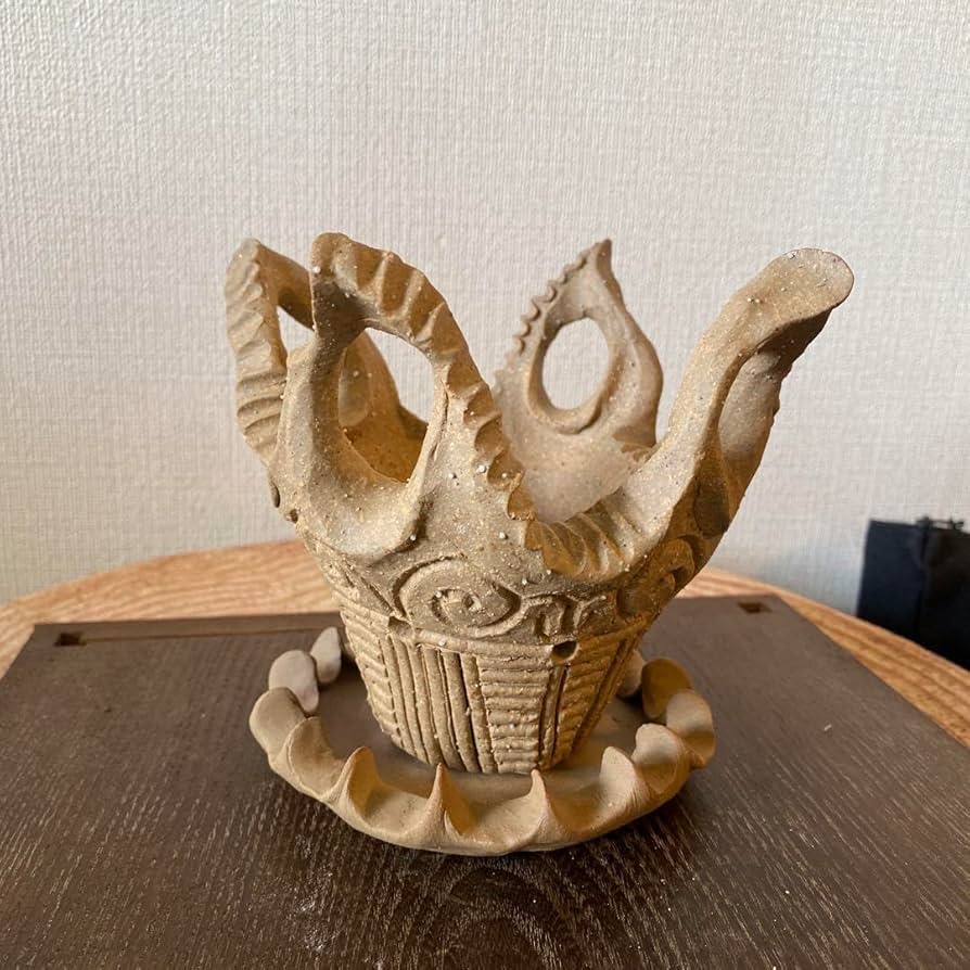 Amazon.co.jp: 縄文土器デザインミニ植木鉢本焼き : DIY・工具・ガーデン