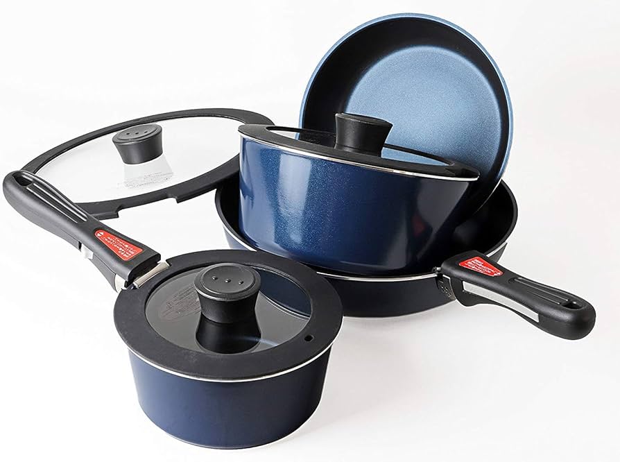 Amazon.co.jp: パール金属 フライパン 鍋 9点 セット IH対応 ダーク