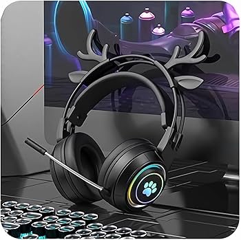 Amazon.co.jp: TeamSky ヘッドセット 精霊の鹿 ヘッドホン 可愛い