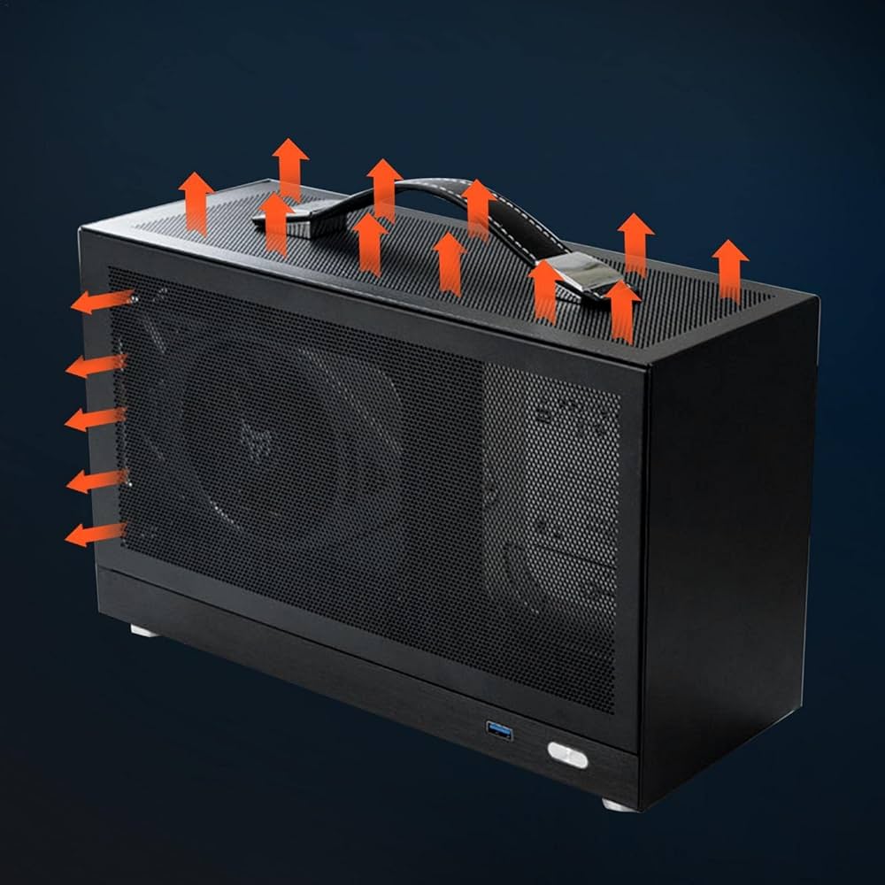 Amazon.co.jp: デスクトップ用 ITX コンピューター ケース, ミニ ITX