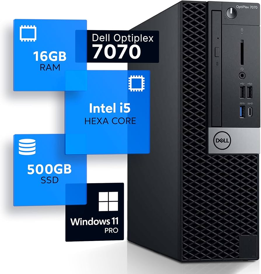 Amazon.com: Dell Optiplex 7070 Desktop Computer | Hexa Core Intel