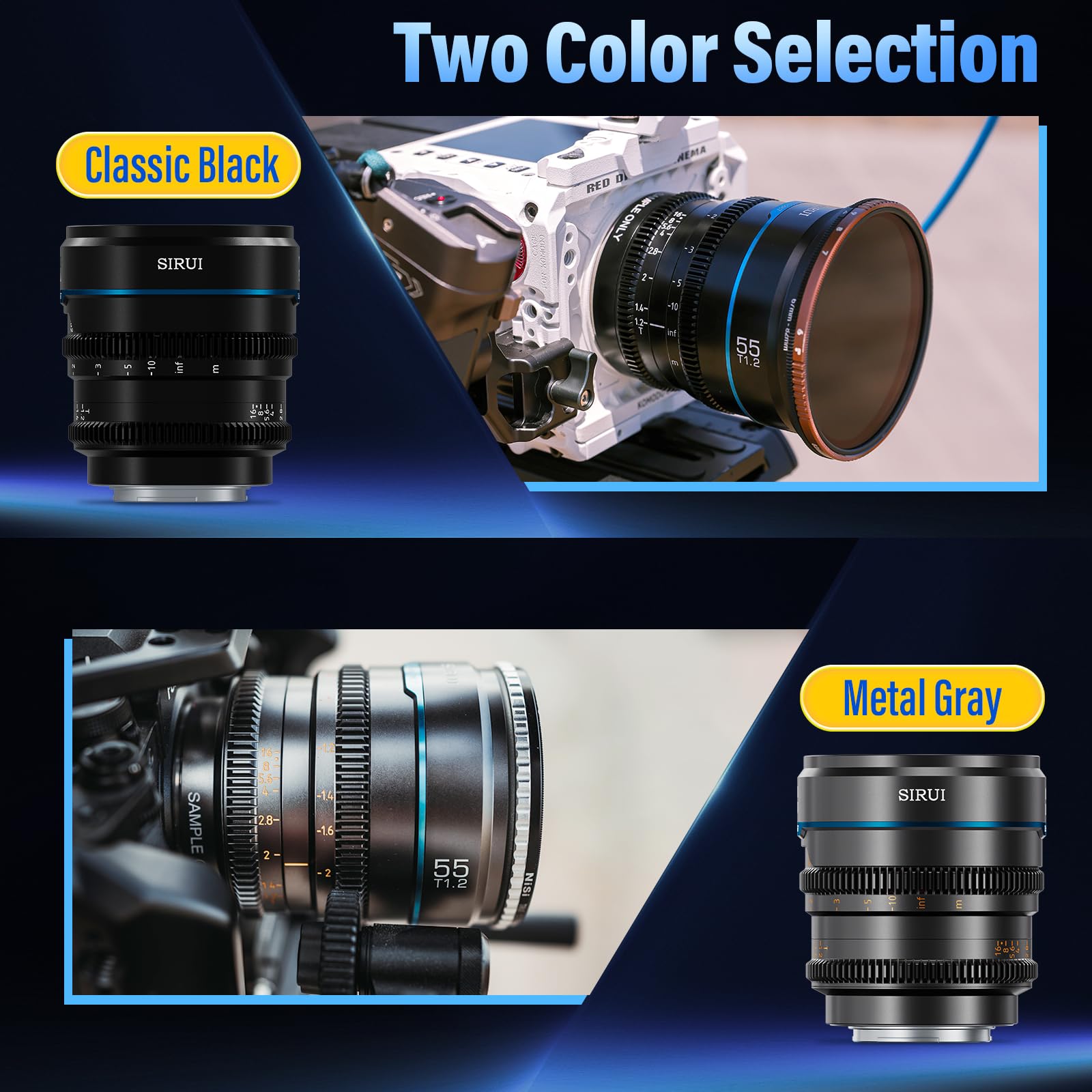 Amazon.co.jp: SIRUI Night Walker 55mm T1.2 シネレンズ 大口径