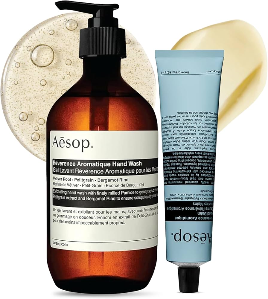 Amazon.com : Aesop Reverence Aromatique Hand Wash & Hand Balm Set