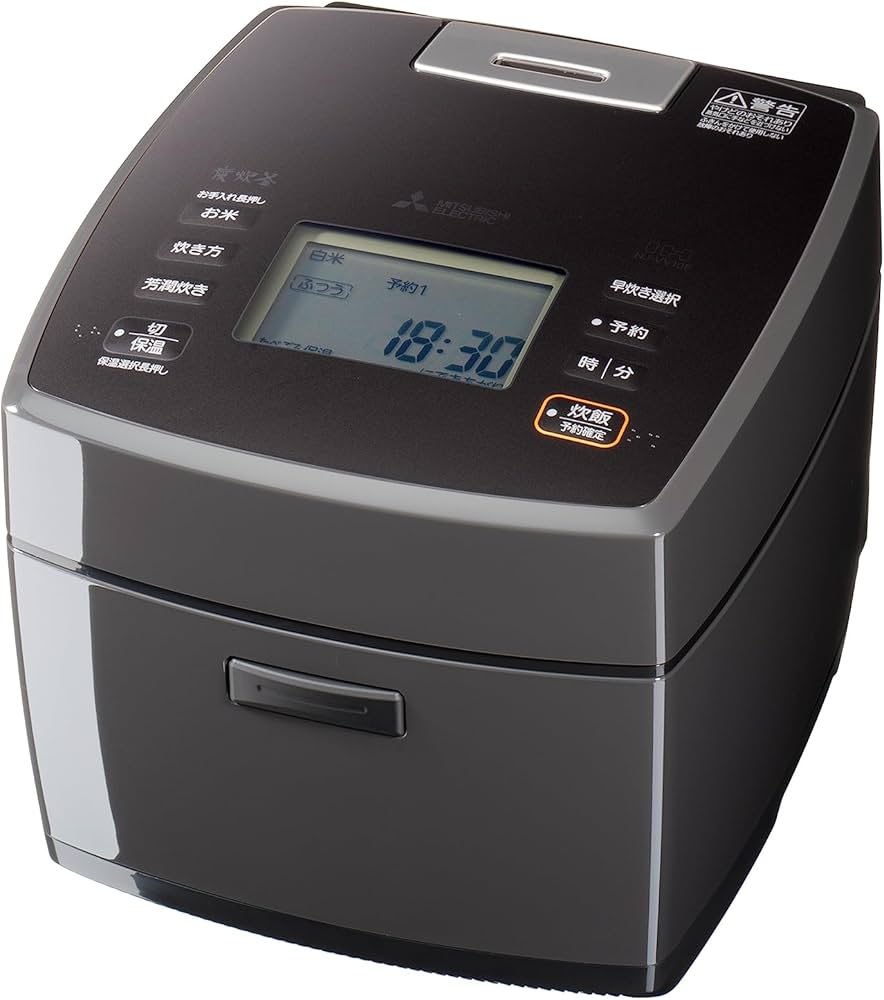 Amazon | 三菱電機 炊飯器 5.5合 IH式 日本製 炭炊釜(5層厚釜) 可変超
