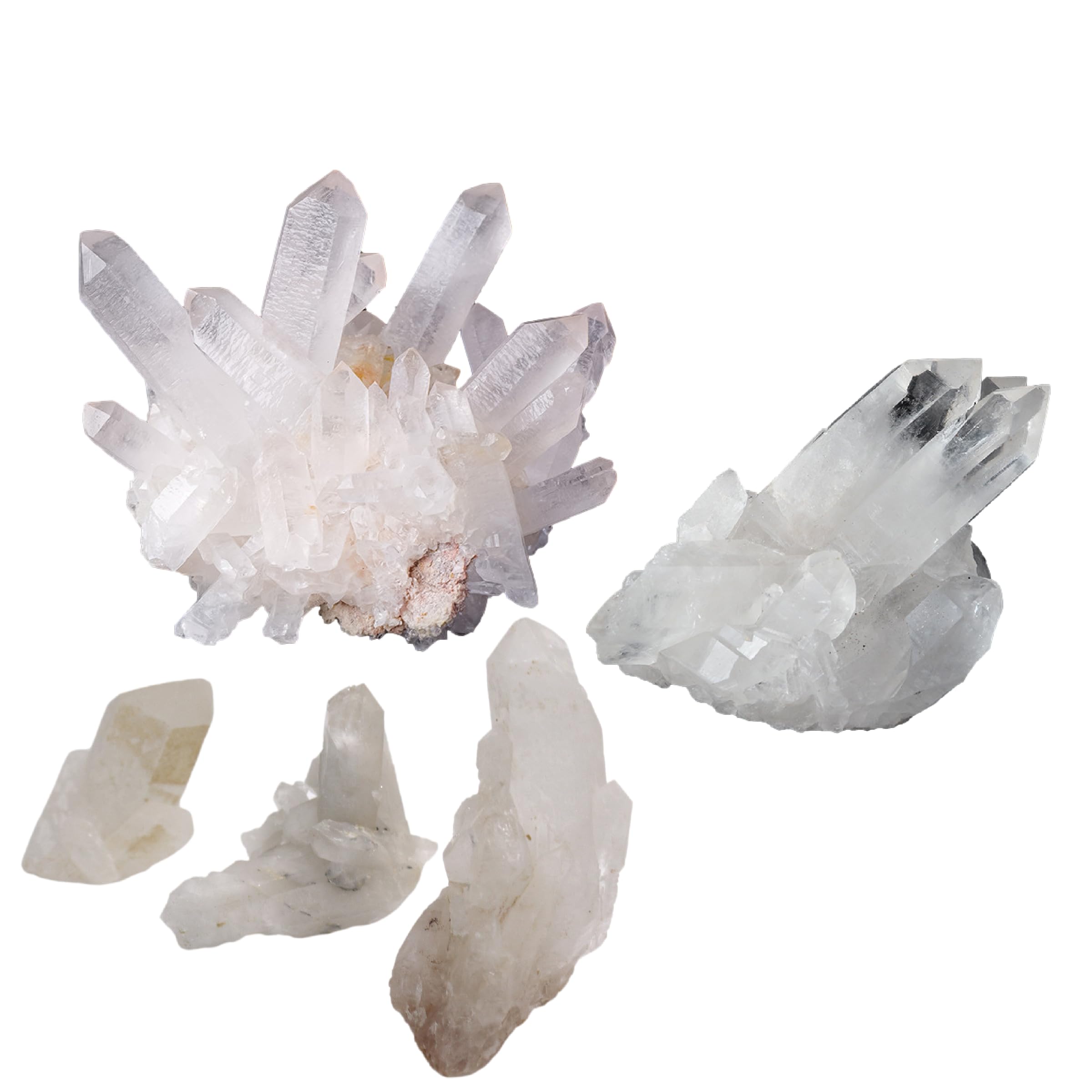 Amazon.co.jp: Sugarello 水晶 天然 本物 原石 クラスター 白結晶