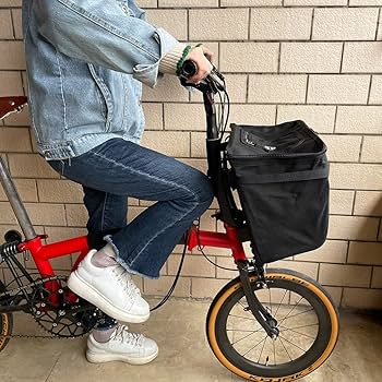 Amazon | TWTOPSEブロンプトン用の21L自転車の大きなバスケットFor