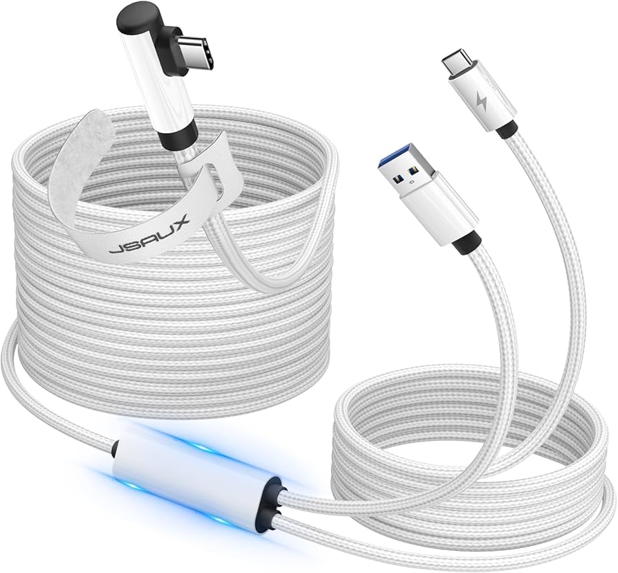 Amazon.co.jp: JSAUX リンクケーブル 5M 10W充電対応、Linkケーブル VR