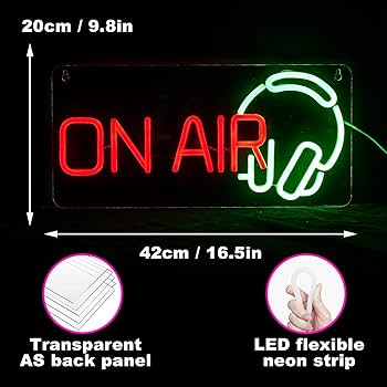 Amazon.co.jp: ON AIRネオンサイン LEDライトサイン USB電源装飾サイン