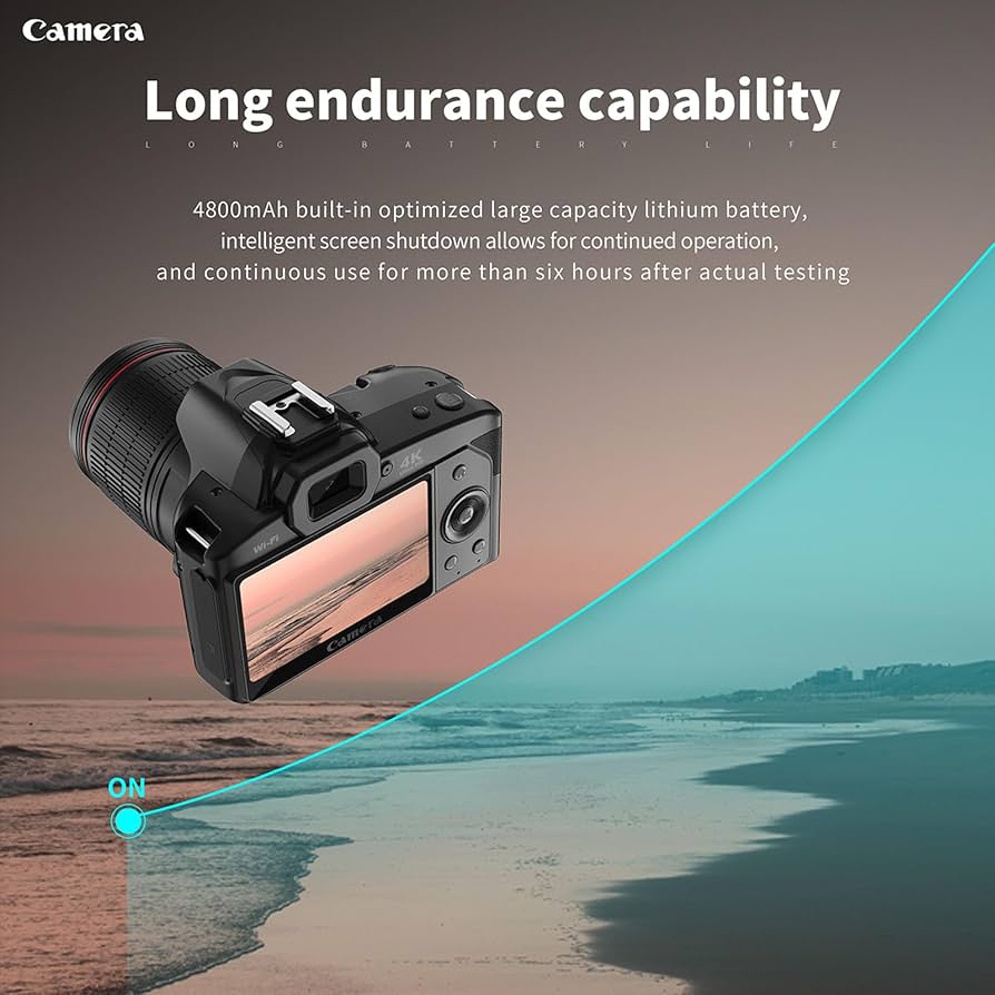 Amazon | D5 デジタルカメラ、4K 64 メガピクセル HD ナイトビュー