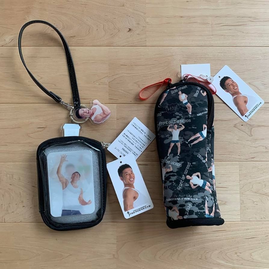 Amazon.co.jp: なかやまきんに君 リールポーチ 縦型ポーチ 筋肉