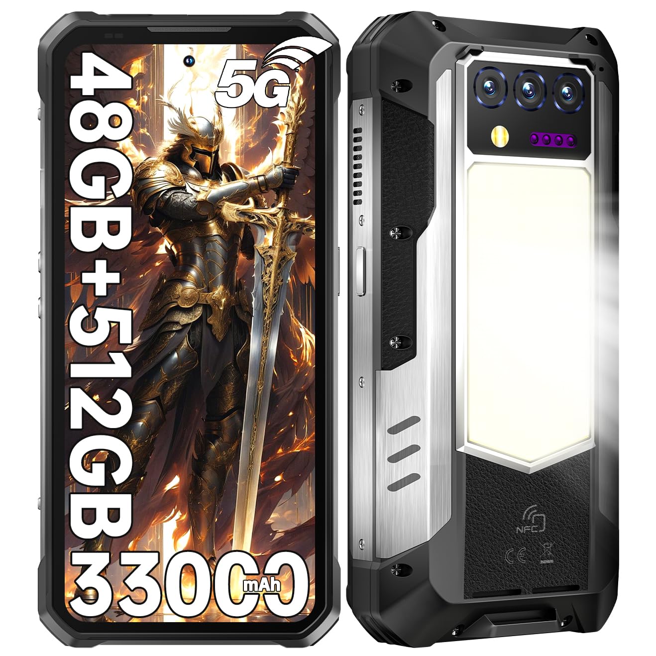 Amazon | OUKITEL WP100 TITAN 5G SIMフリー スマホ 本体 33000mAh