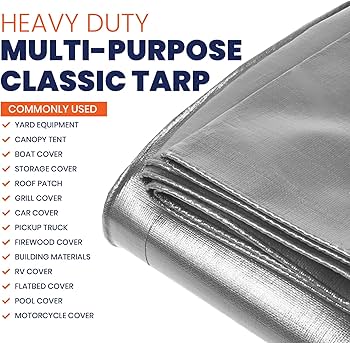 Amazon.com: Tarpco Safety Heavy Duty 7 Mil Tarp Cover, Waterproof