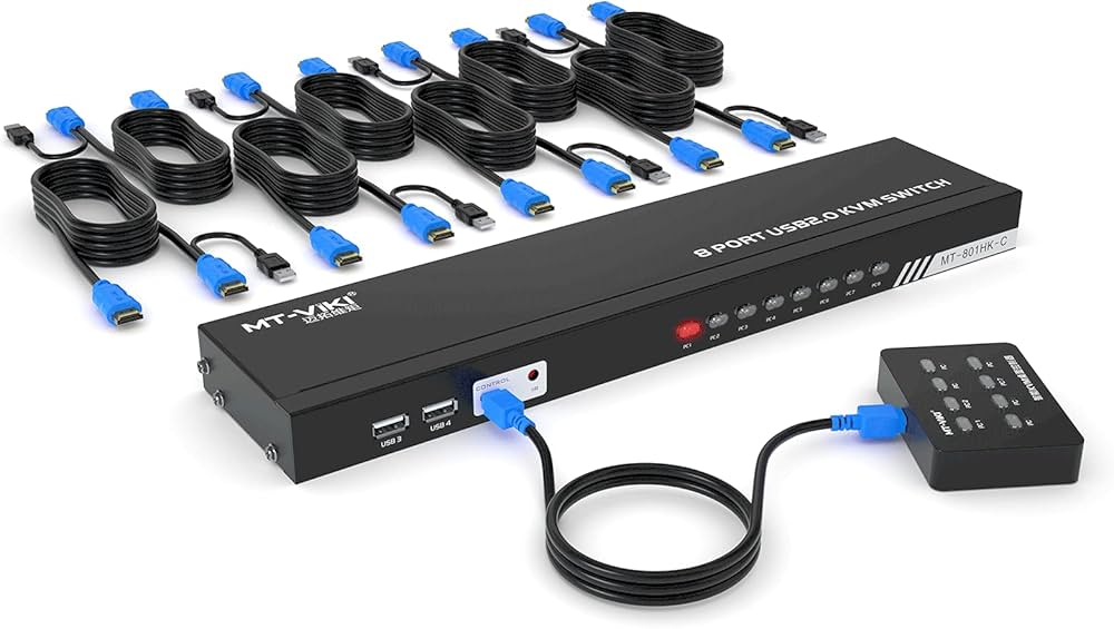 Amazon.co.jp: KVMスイッチ HDMI 8ポート KVM USB 切替器 8入力1出力
