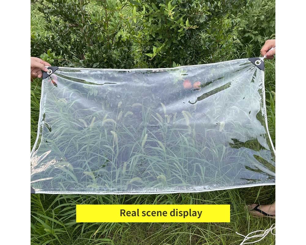 Amazon | 防水シート 防水透明シート 透明PVC 雨よけシート0.8M×3M