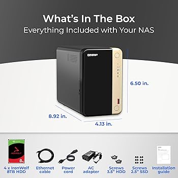 Amazon.co.jp: QNAP TS-264-8G-28ST-US 2ベイ高性能デスクトップNAS