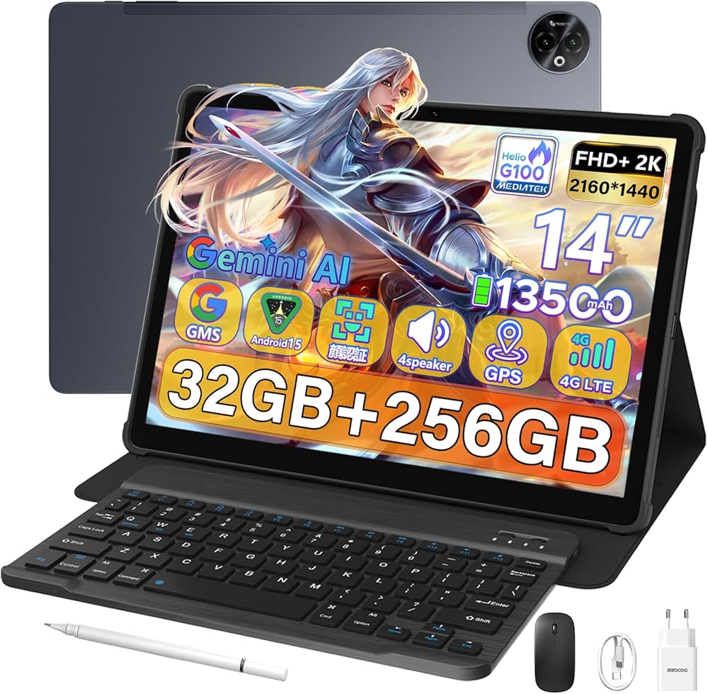 Amazon.co.jp: 【Android15 タブレット大画面 14インチ】 DOOGEE E3MAX