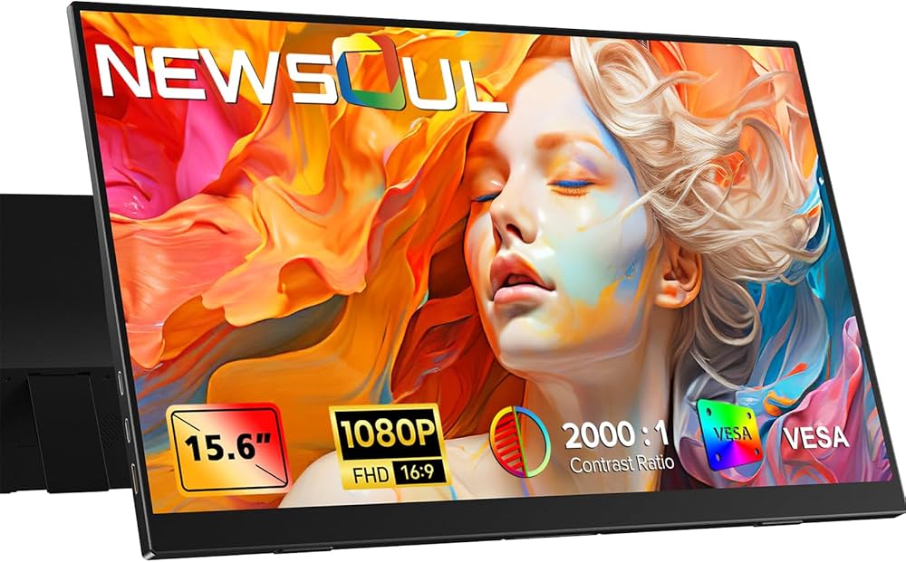 Amazon.co.jp: Newsoul モバイルモニター 15.6インチ モバイル