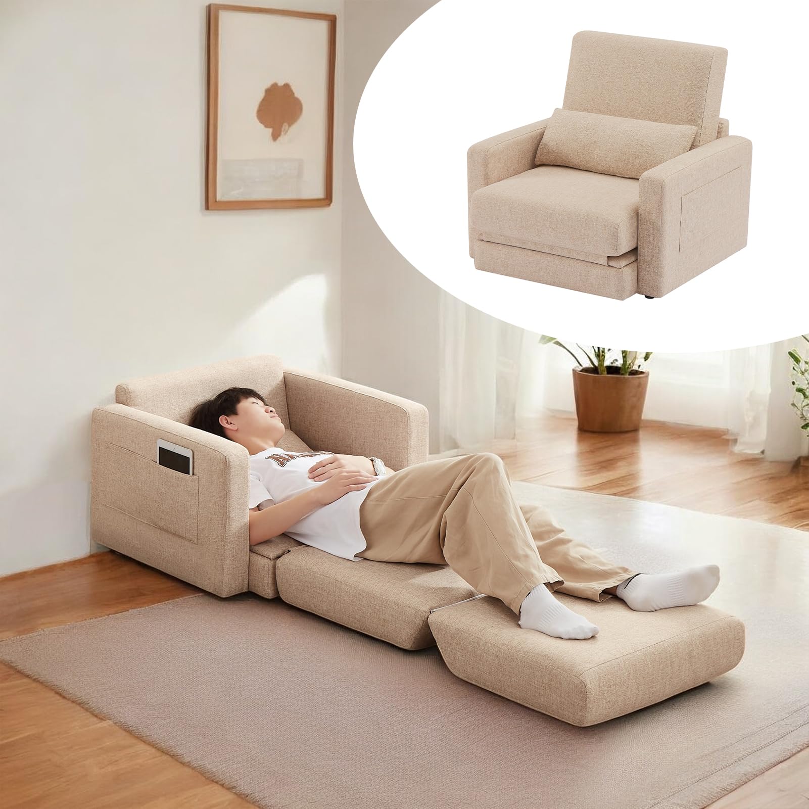 Amazon｜ソファベッド 1人用 多機能ソファベッド 1人 ソファー 1人掛け