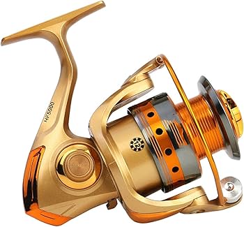 Amazon | スピニングリール 魚釣りリールゴールド9モデル