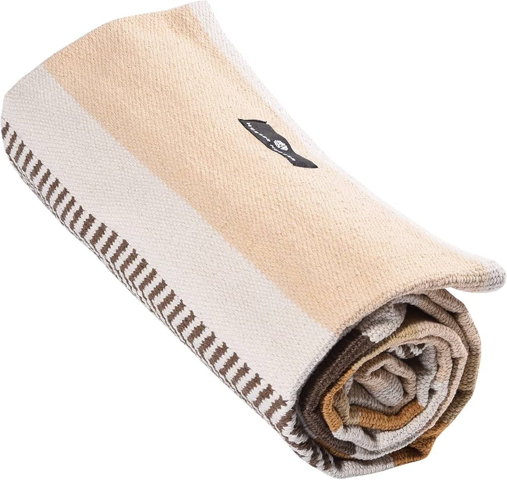 Hugger Mugger ハガーマガー コットンヨガラグ ブルー ヨガマット