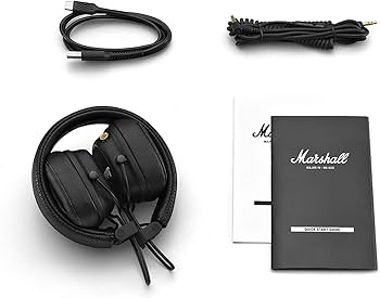 Amazon.co.jp: Marshall Major IV Wireless On-Ear Headphones, Black