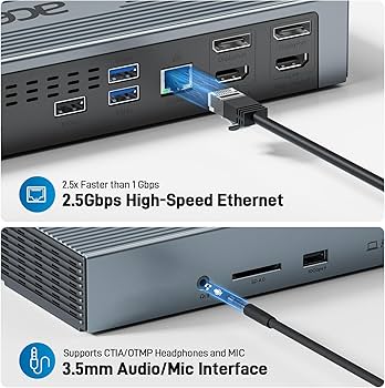 Amazon.co.jp: Acer Thunderbolt 4ドック、16イン1 DisplayLink