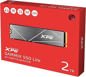Amazon.com: XPG GAMMIX S50 Lite 2TB M.2 2280 PCIe Gen4 x4 NVMe 1.4