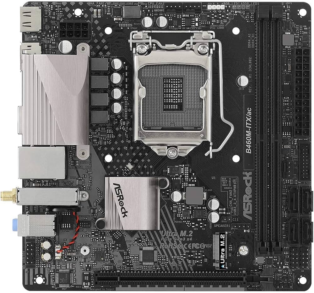 Amazon | ASROCK B460M-ITX/AC 第10世代インテル® Core™プロセッサー