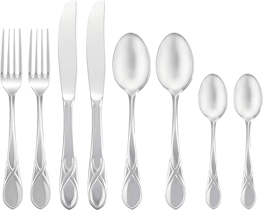 Amazon｜ダンスク(Dansk) カトラリーセット LEAF リーフ ディナー8PCS