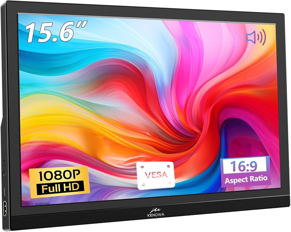 Amazon.co.jp: モバイルモニター 15.6インチ Kenowa FHD 1920*1080