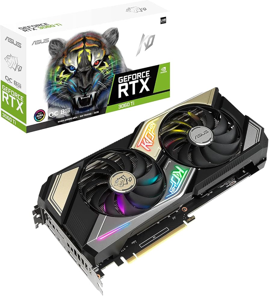 Amazon.com: ASUS KO NVIDIA GeForce RTX 3060 Ti V2 OC Edition 8GB
