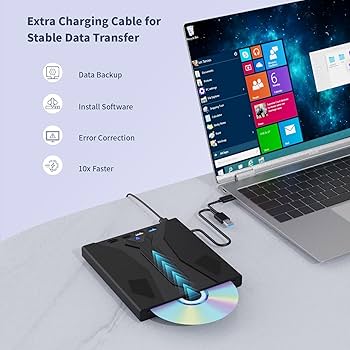 Amazon.com: 8 in 1 External Blu Ray Drive, Support 100G Disc USB