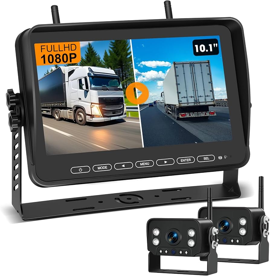 Amazon.co.jp: Stihoze 10.1インチ ワイヤレスバックカメラモニター