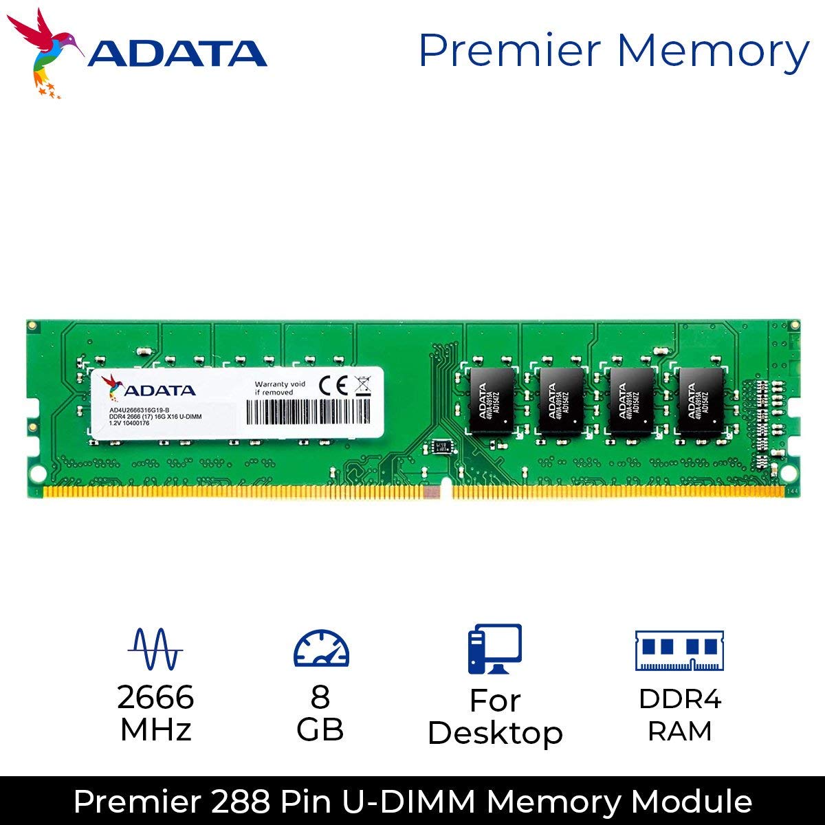 Amazon | ADATA デスクトップ用 増設メモリ DDR4-2133 PC4-17000 8GB