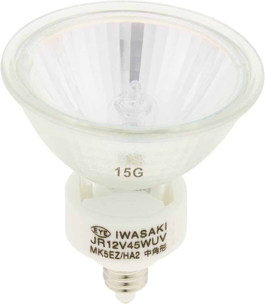 Amazon | 岩崎 ハロゲン電球 JR12V45WUV/MK5EZ/HA2 | 岩崎 | ハロゲン