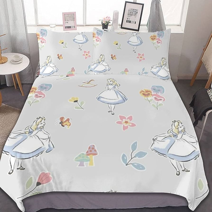 Amazon｜不思議の国のアリス 布団カバー 3点セット シングル 寝具
