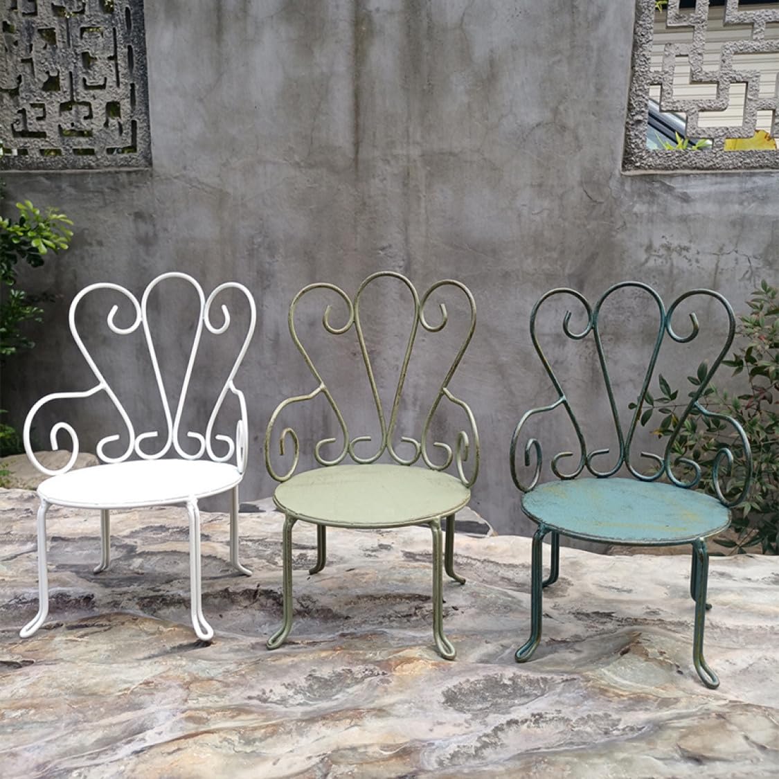 Amazon｜[GZGZ] ガーデニング雑貨 アンティーク アンティーク チェア型