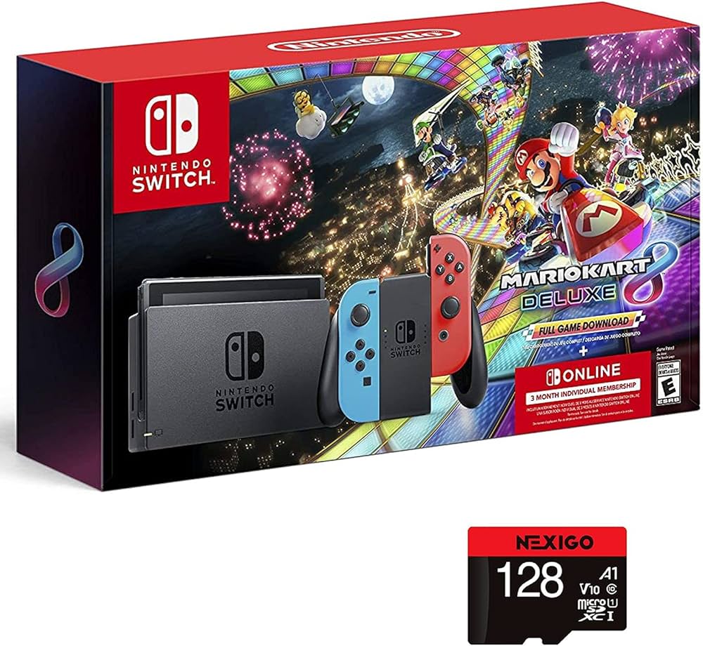Amazon.com: Nintendo Switch Mario Kart 8 Deluxe Bundle 3 Month