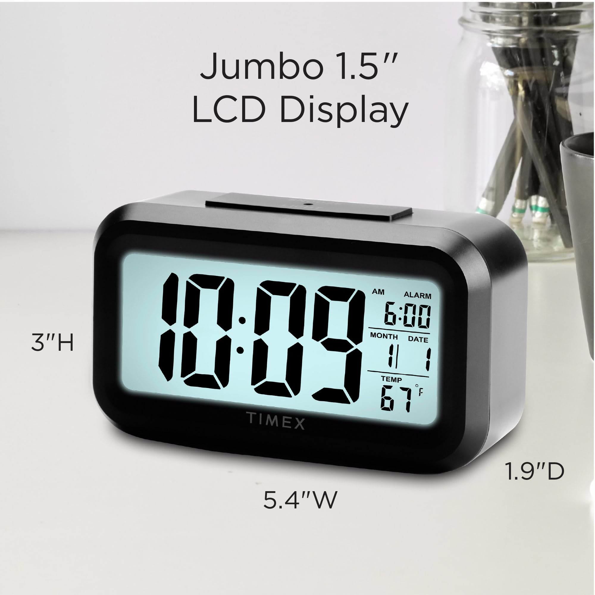 Amazon.co.jp: Timex (タイメックス) 目覚まし時計 温度センサー付き