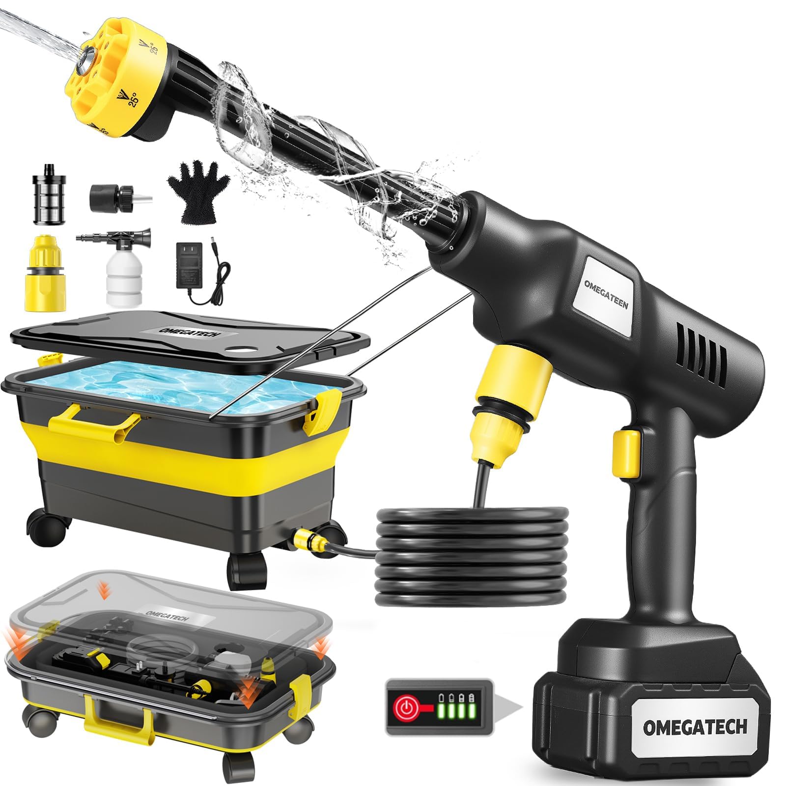 Amazon | 【高圧洗浄機 20L折り畳みバケツ】国内洗浄店監修 8MPa