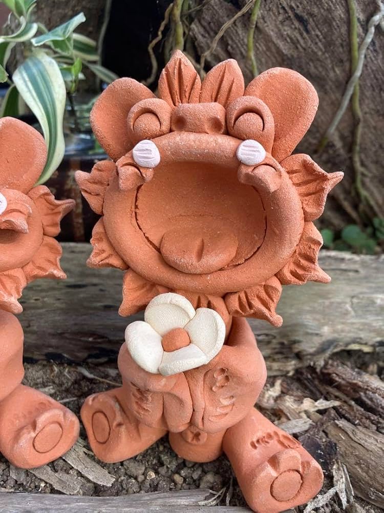 Amazon.co.jp: シーサー 魔除け 厄除け 御守り 沖縄 置物 笑顔 花